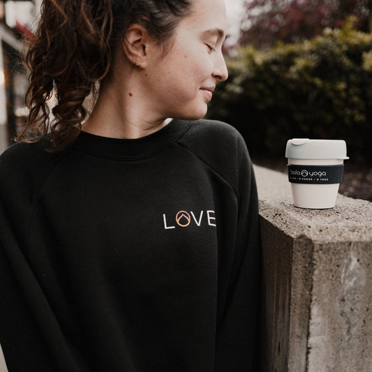 Bala "Love" Crop Crew Sweater